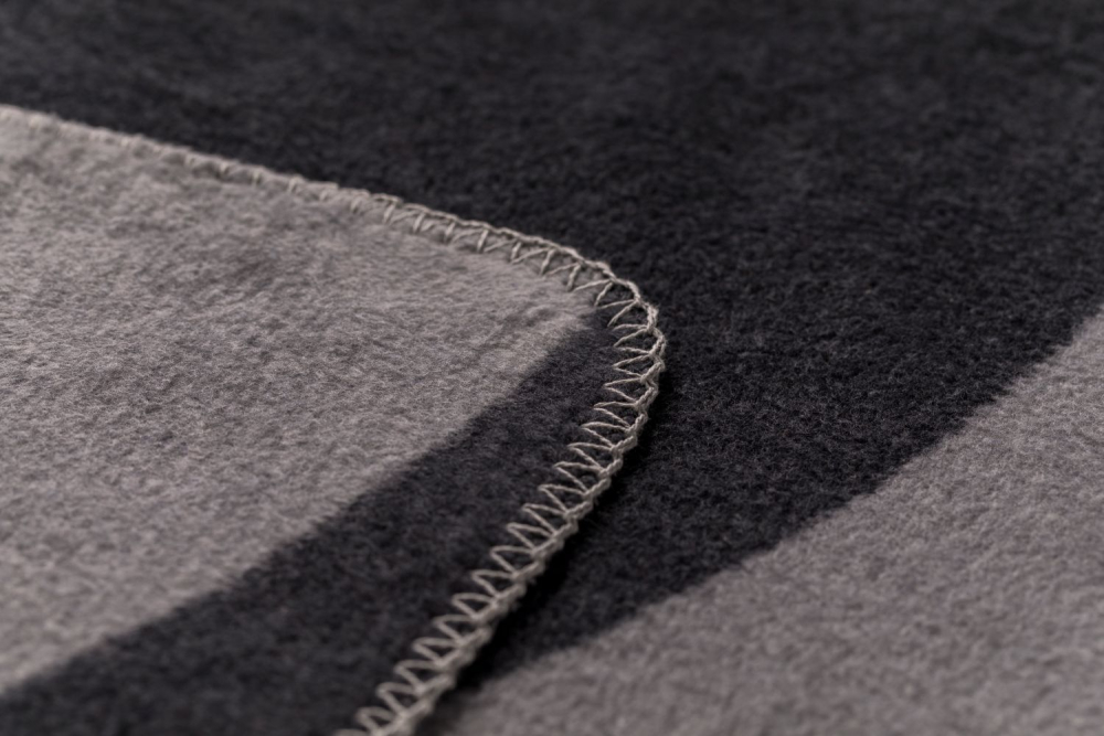 Preview: David Fussenegger Kurzflor- Wohndecke Savona 'Geoform' 150 x 200 cm Anthrazit- Grau