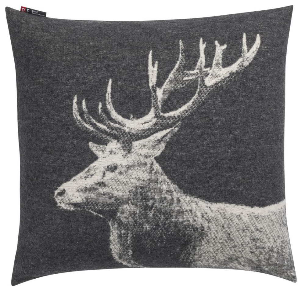 Preview: David Fussenegger Kissenhülle Silvretta 'Hirsch' 50 x 50 cm