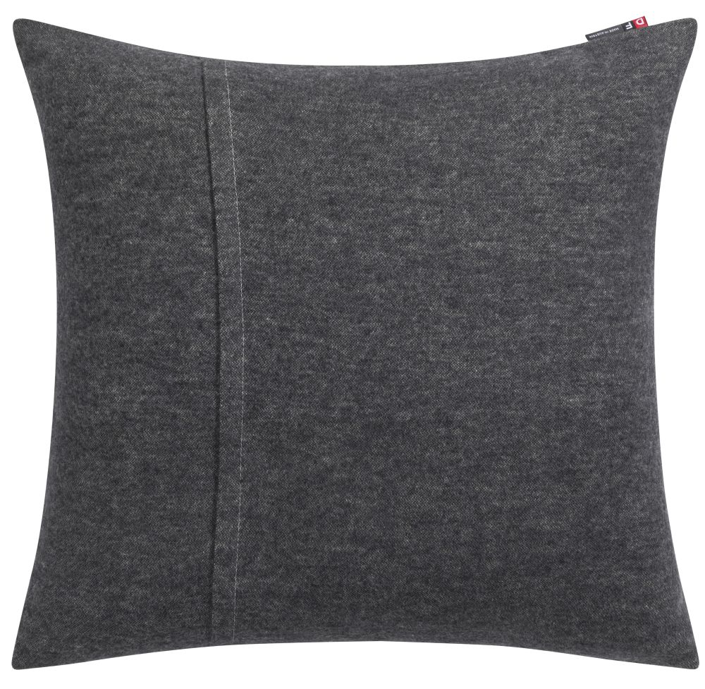 Preview: David Fussenegger Kissenhülle Silvretta 'Gipfelstürmer' 50 x 50 cm Anthrazit- Grau