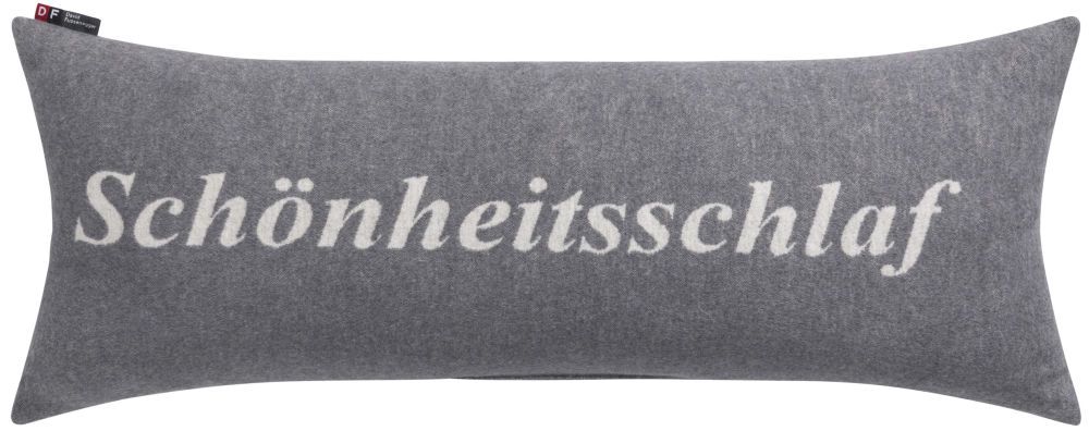 David Fussenegger Kissen gefüllt Silvretta 'Schönheitsschlaf' 30 x 80 cm Grau