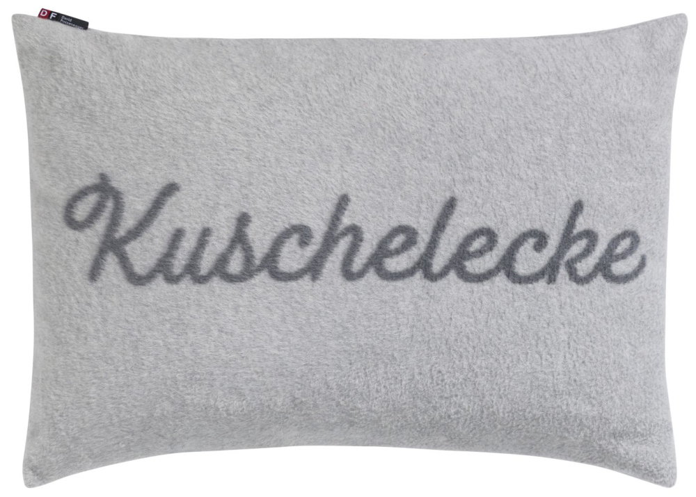David Fussenegger Kissenhülle Savona 'Kuschelecke' 40 x 60 cm Filz - Hellgrau