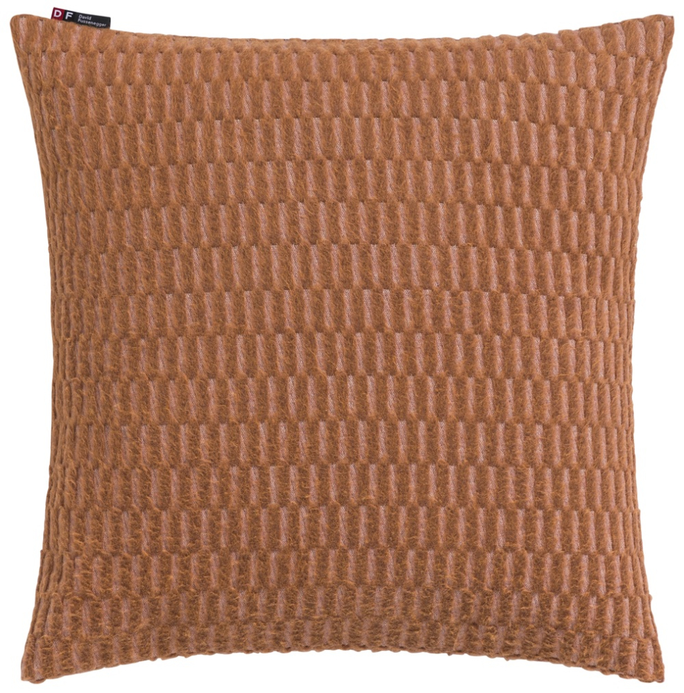 David Fussenegger Kissenhülle Carla 'Grid' 50 x 50 cm Kupfer