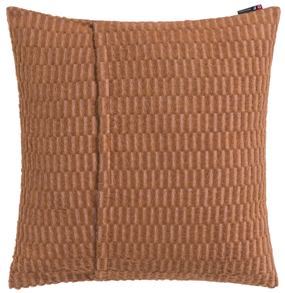 Preview: David Fussenegger Kissenhülle Carla 'Grid' 50 x 50 cm Kupfer