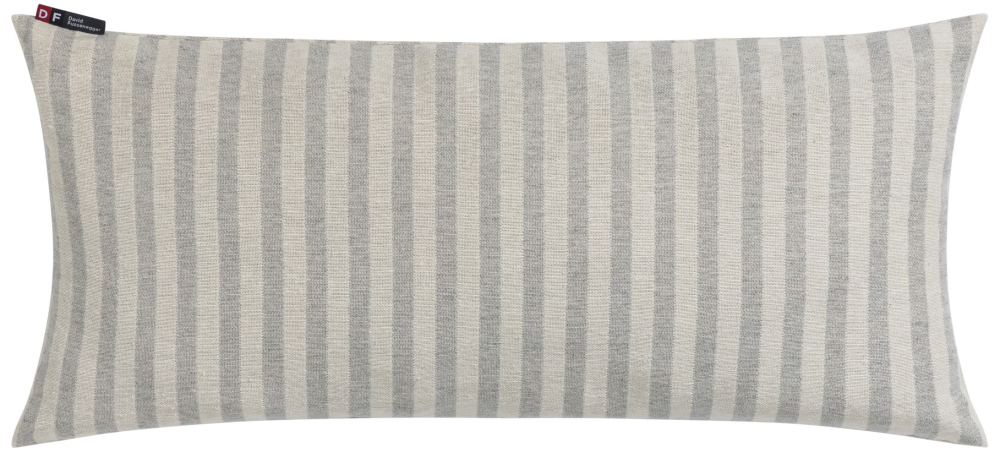 David Fussenegger Kissen gefüllt Havanna 'Streifen' 26 x 60 cm Filz- Hellgrau