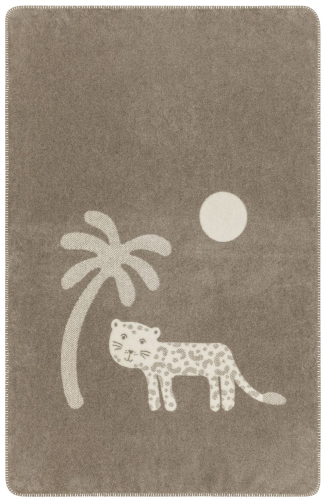 David Fussenegger Kinderdecke Mila 'Leo' 100 x 150 cm Rauch