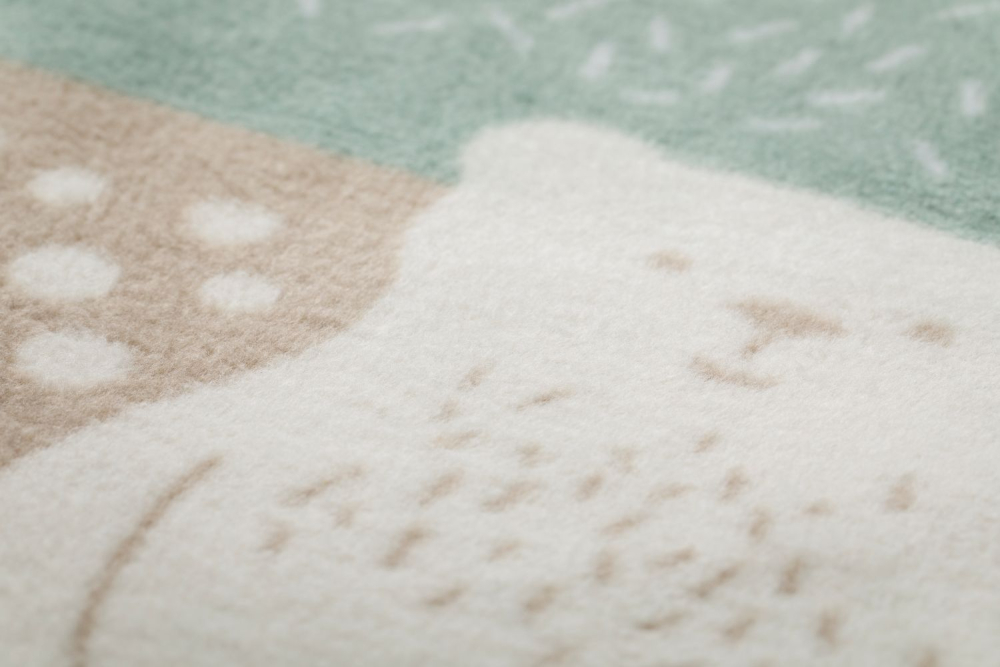 Preview: David Fussenegger Babydecke Mila 'Bärenwald' 75 x 100 cm Hellgrün