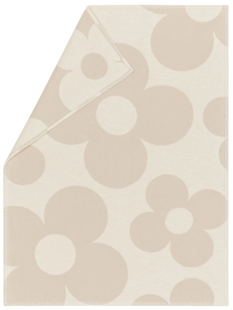 David Fussenegger Babydecke Lena 'Flowers' 70 x 90 cm Natur- Beige