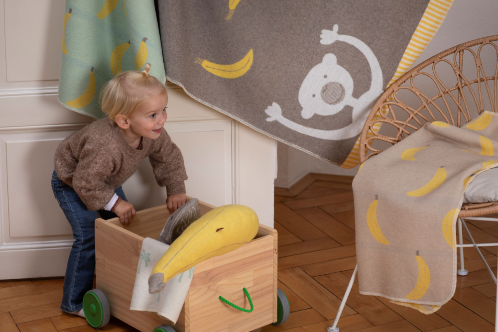 David Fussenegger Babydecke Juwel 'Banana Breeze' 70 x 90 cm Natur- Beige