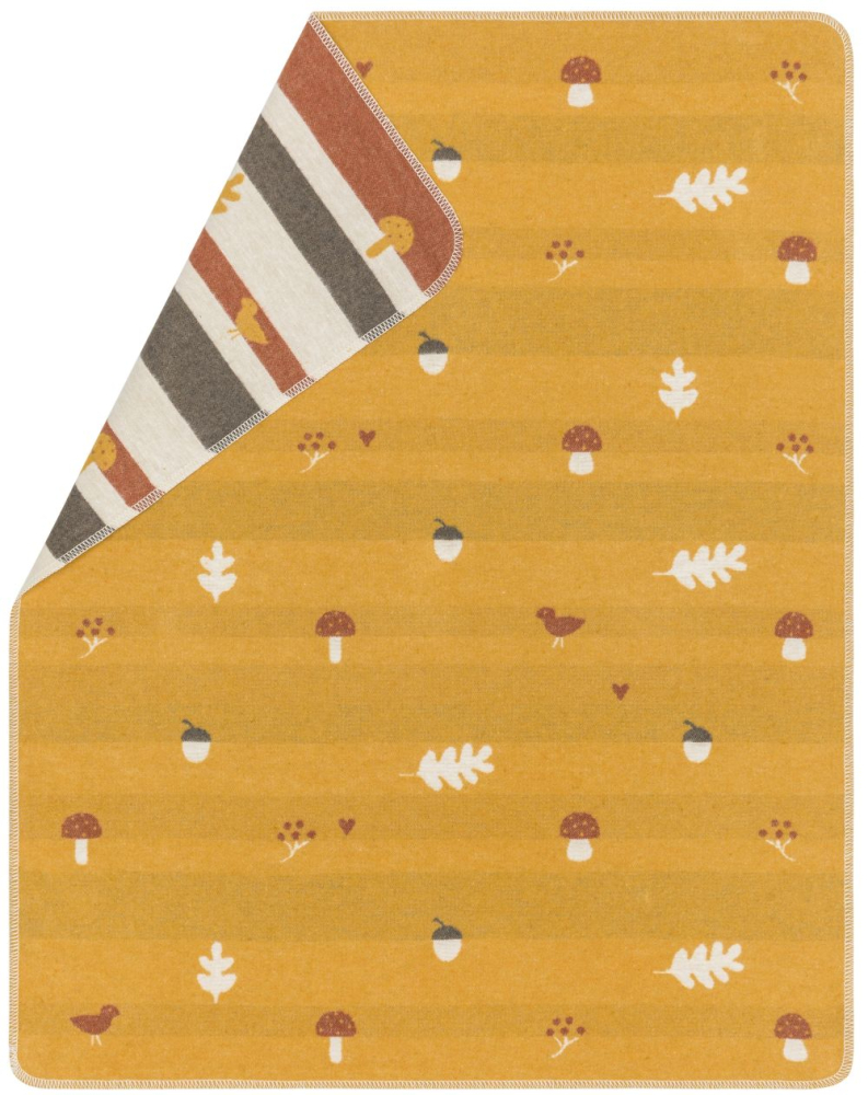 David Fussenegger Babydecke Juwel 'Forest Friends' 70 x 90 cm Gold- Gelb