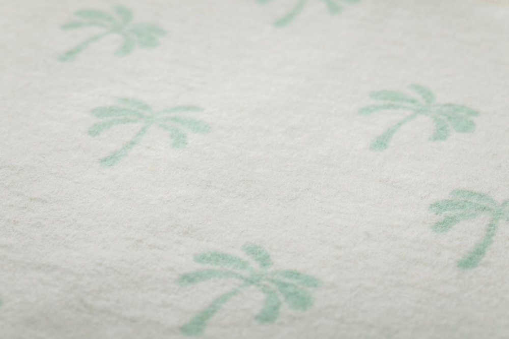 David Fussenegger Babydecke Juwel in der Puppe 'Affe' 70 x 90 cm Kiwi- Grün