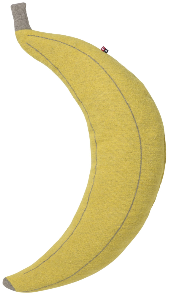 Preview: David Fussenegger Kissen gefüllt Juwel 'Banane' 20 x 70 cm Gelb