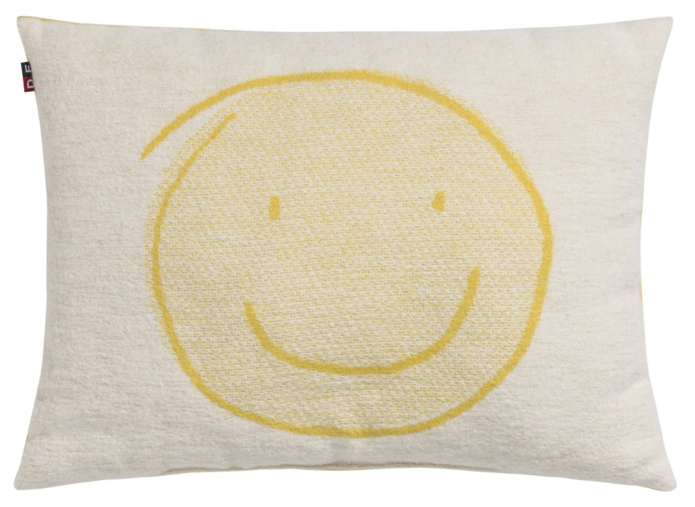 David Fussenegger Kissen gefüllt Juwel 'Happy Faces' 30 x 40 cm Gelb