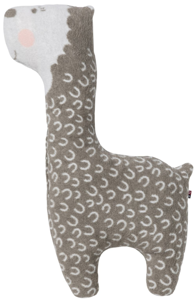 Preview: David Fussenegger Kissen gefüllt Mila 'Alpaka' 35 x 66 cm Rauch- Beige