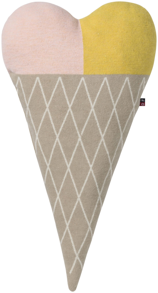 Preview: David Fussenegger Kissen gefüllt Juwel 'Gelato Dreams' 35 x 65 cm Natur