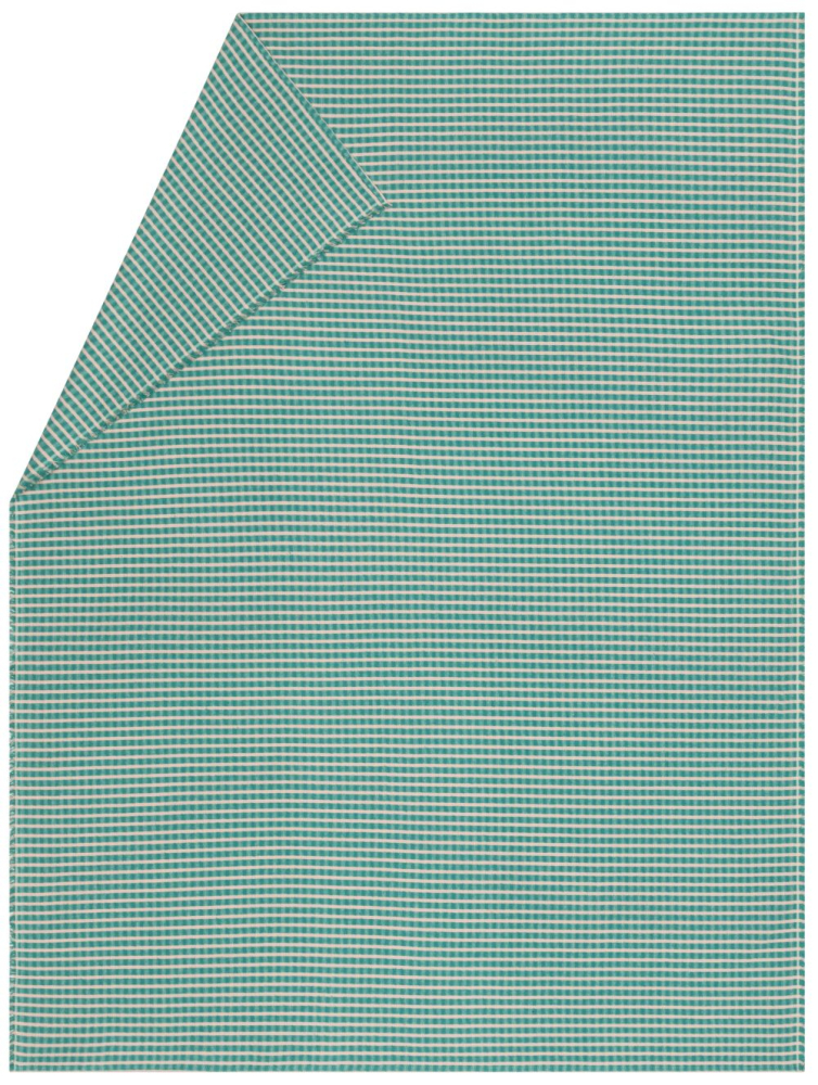 David Fussenegger Wohndecke Riva 'Streifen strukturiert' 140 x 180 cm Mint- Grün