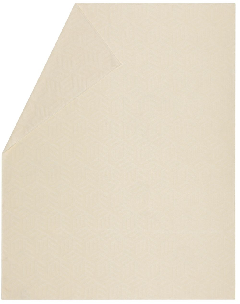 Preview: David Fussenegger Wohndecke Riva 'Hexaflow' 140 x 180 cm Rohweiß- Ecrue