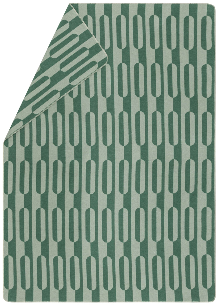 David Fussenegger Wohndecke Silvretta 'Ellipsa' 140 x 200 cm Tannengrün