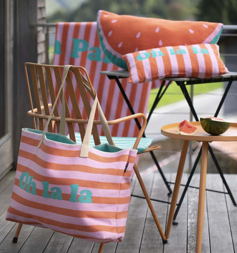 Preview: David Fussenegger Tasche Goliath 'Oh la la' 65 x 40 cm Dunkelorange