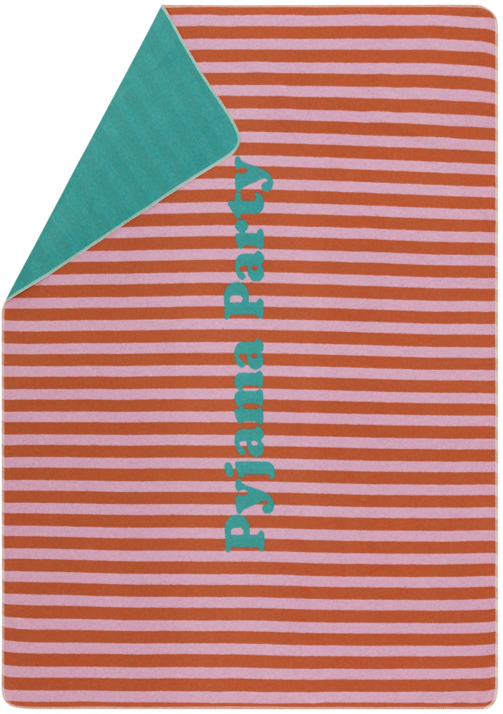 David Fussenegger Wohndecke Silvretta 'Pyjamaparty' 140 x 200 cm Dunkelorange