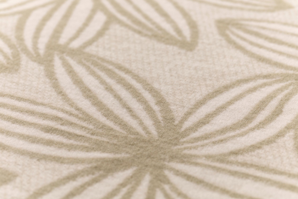 Preview: David Fussenegger Wohndecke Silvretta 'Linea Flora' 140 x 200 cm Salbei- Grün