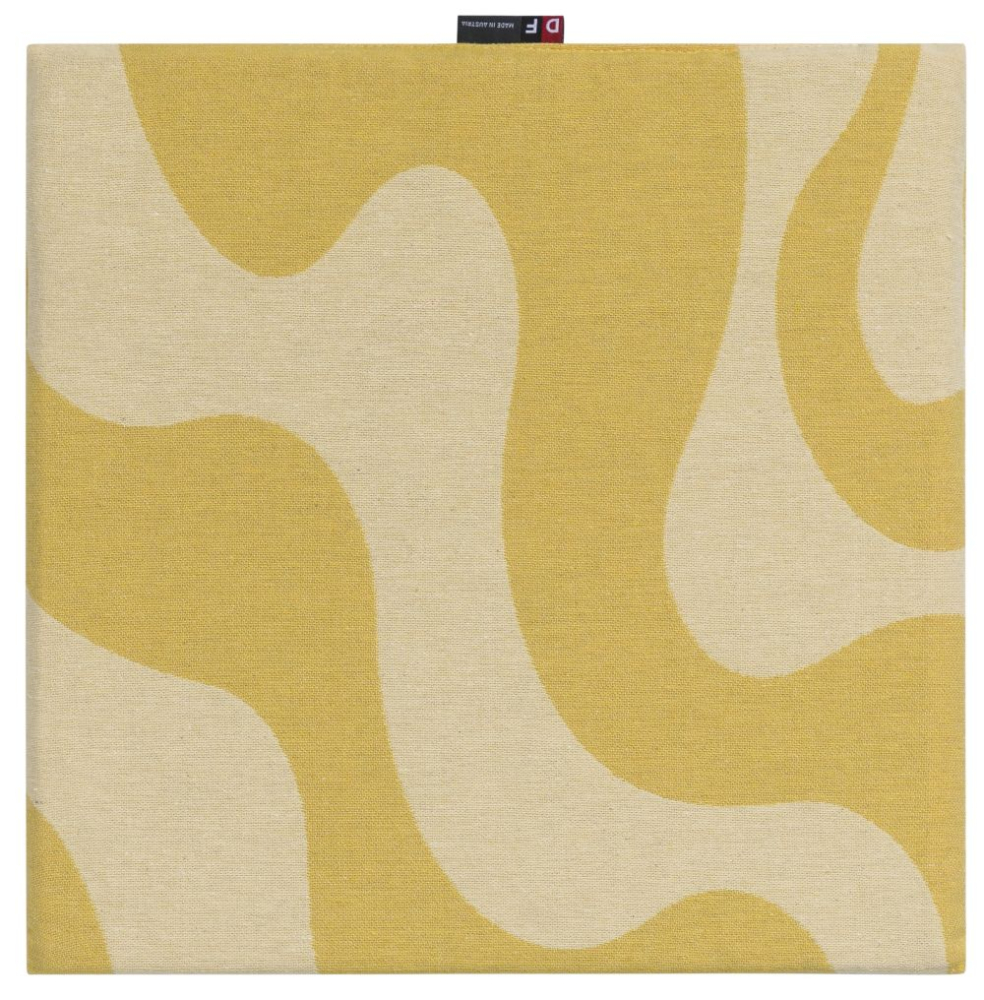 David Fussenegger Sitzkissen Porto 'Wellen' 40 x 40 cm Hellgelb