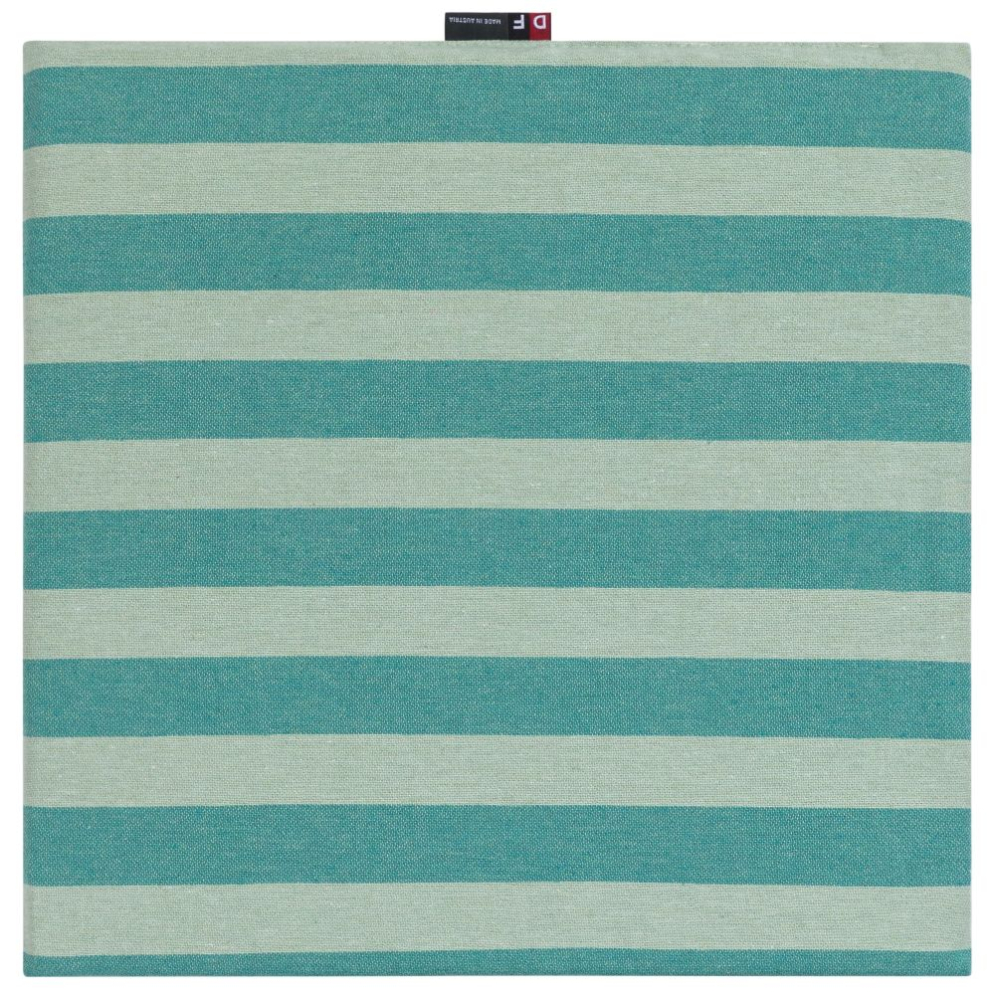 Preview: David Fussenegger Sitzkissen Porto 'Streifen' 40 x 40 cm Mint- Grün