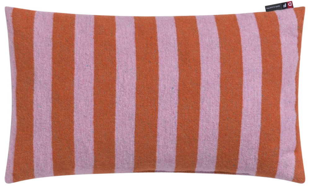 Preview: David Fussenegger Kissen gefüllt Silvretta 'Oh la la' 30 x 50 cm Dunkelorange