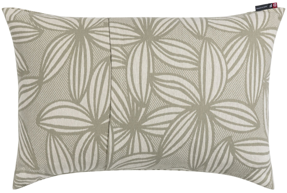 Preview: David Fussenegger Kissenhülle Porto 'Linea Flora' 40 x 60 cm Salbei- Grün