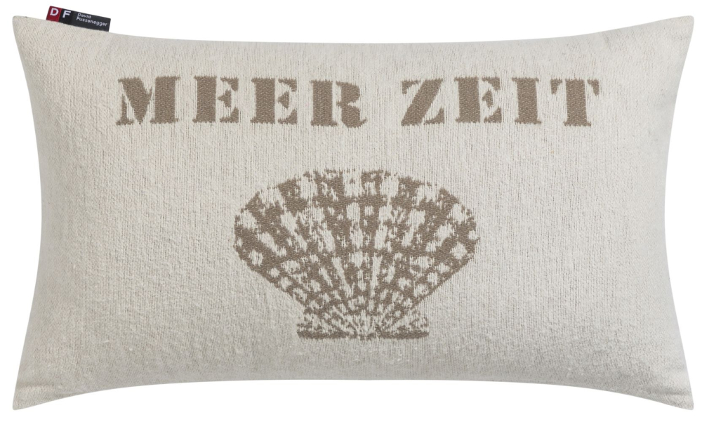 David Fussenegger Kissenhülle Nova 'Meer Zeit 30 x 50 cm Rohweiß- Beige