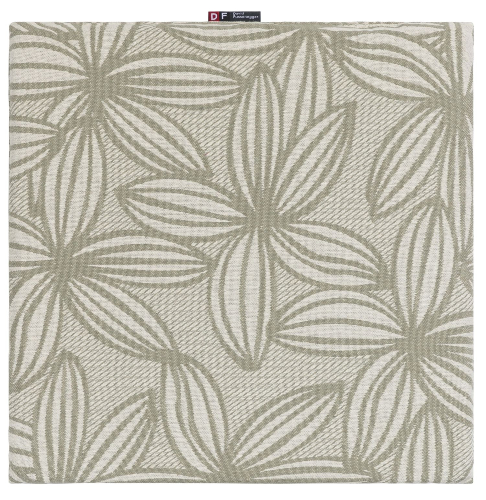 David Fussenegger Sitzkissen Porto 'Linea Flora' 40 x 40 cm Salbei- Grün