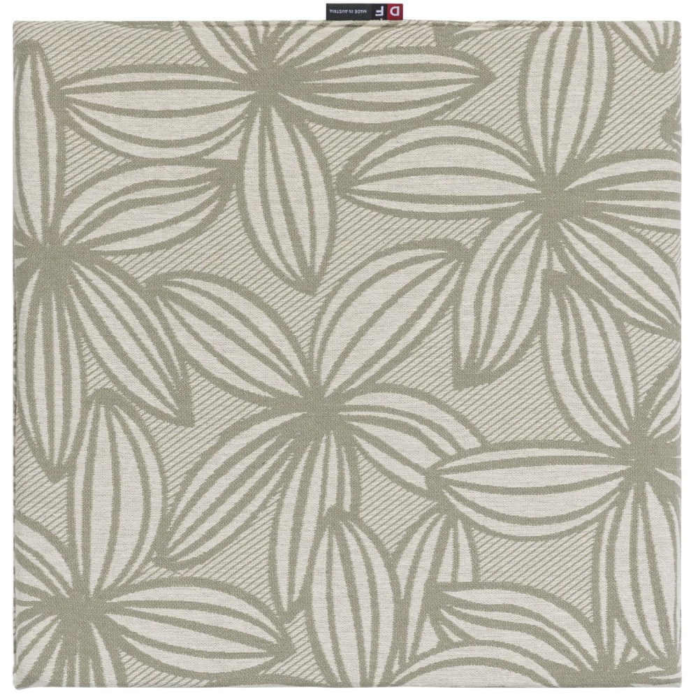 Preview: David Fussenegger Sitzkissen Porto 'Linea Flora' 40 x 40 cm Salbei- Grün