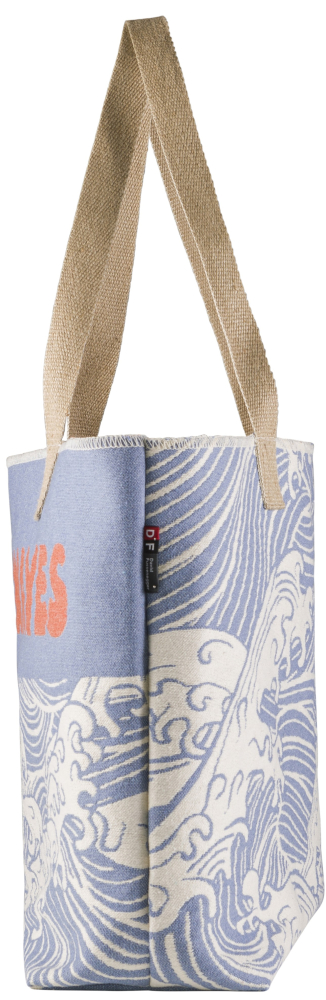 Preview: David Fussenegger Tasche Goliath 'Make Waves' 65 x 40 cm Marine - Blau