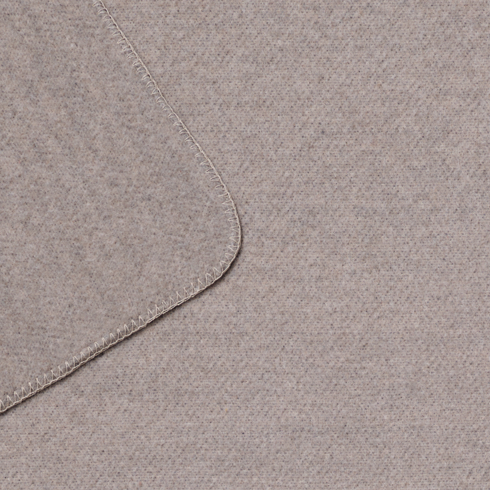 Preview: David Fussenegger Wolldecke Merano 'falsches Uni' 160 x 200 cm Beige