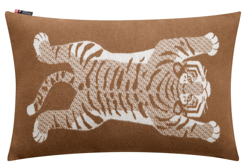 David Fussenegger Kissenhülle Nova 'Tiger' 40 x 60 cm Kork- Braun