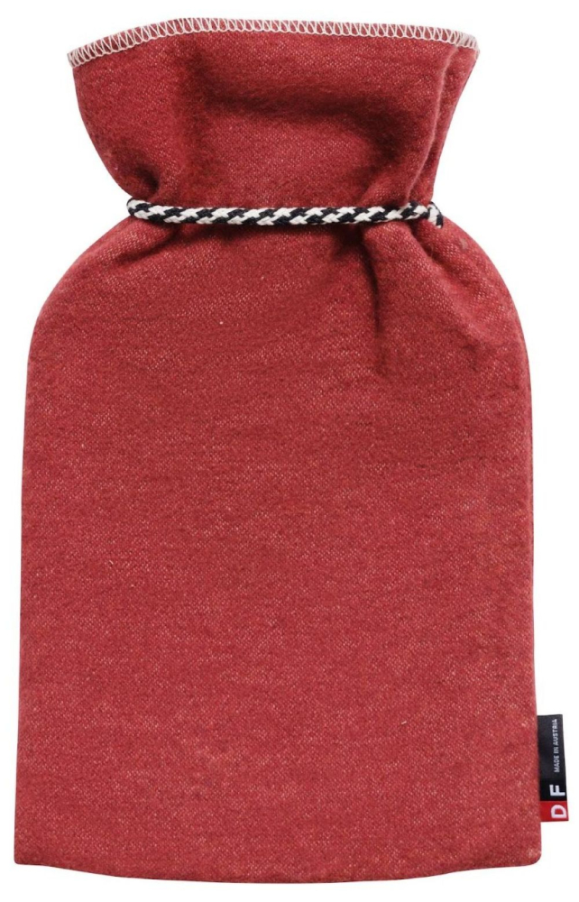Preview: David Fussenegger Wärmflasche Silvretta 'Herzen/Love' 2L 21 x 38 cm Rot