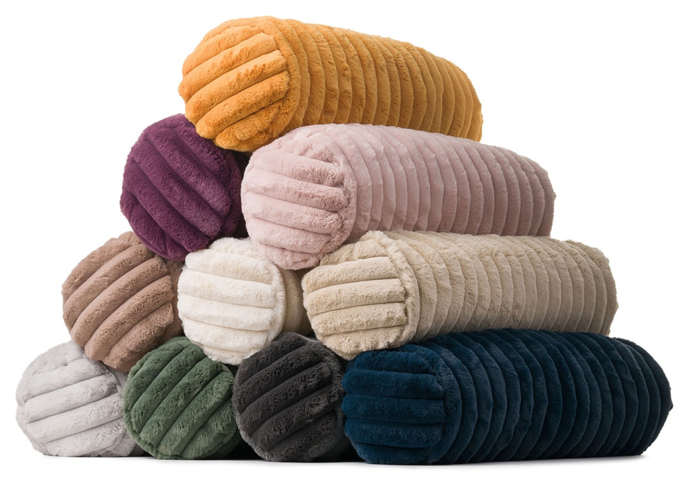 Gözze Breitcord Kissenrolle Vito 20 x 60 cm - Mehrere Farben