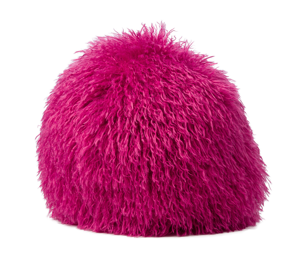 Preview: Gözze gefülltes Kissen 'Igel' 26 x 26 cm Magenta