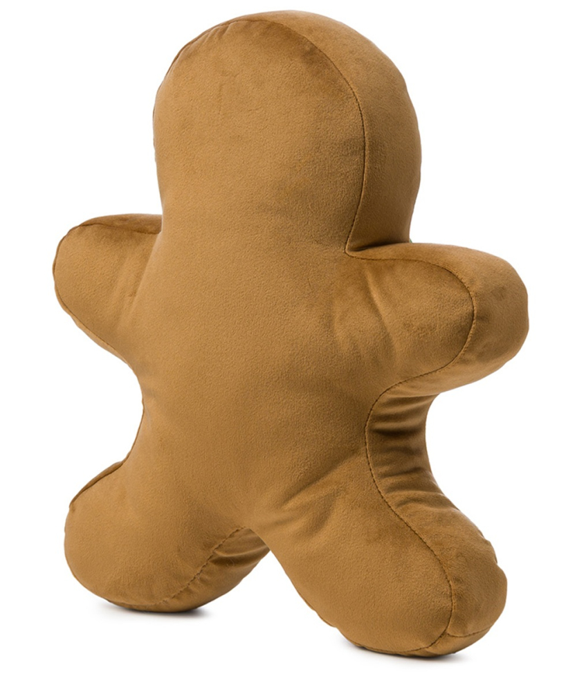 Preview: Gözze gefülltes Kissen Lebkuchen 'Mann' 27 x 34 cm Hellbraun