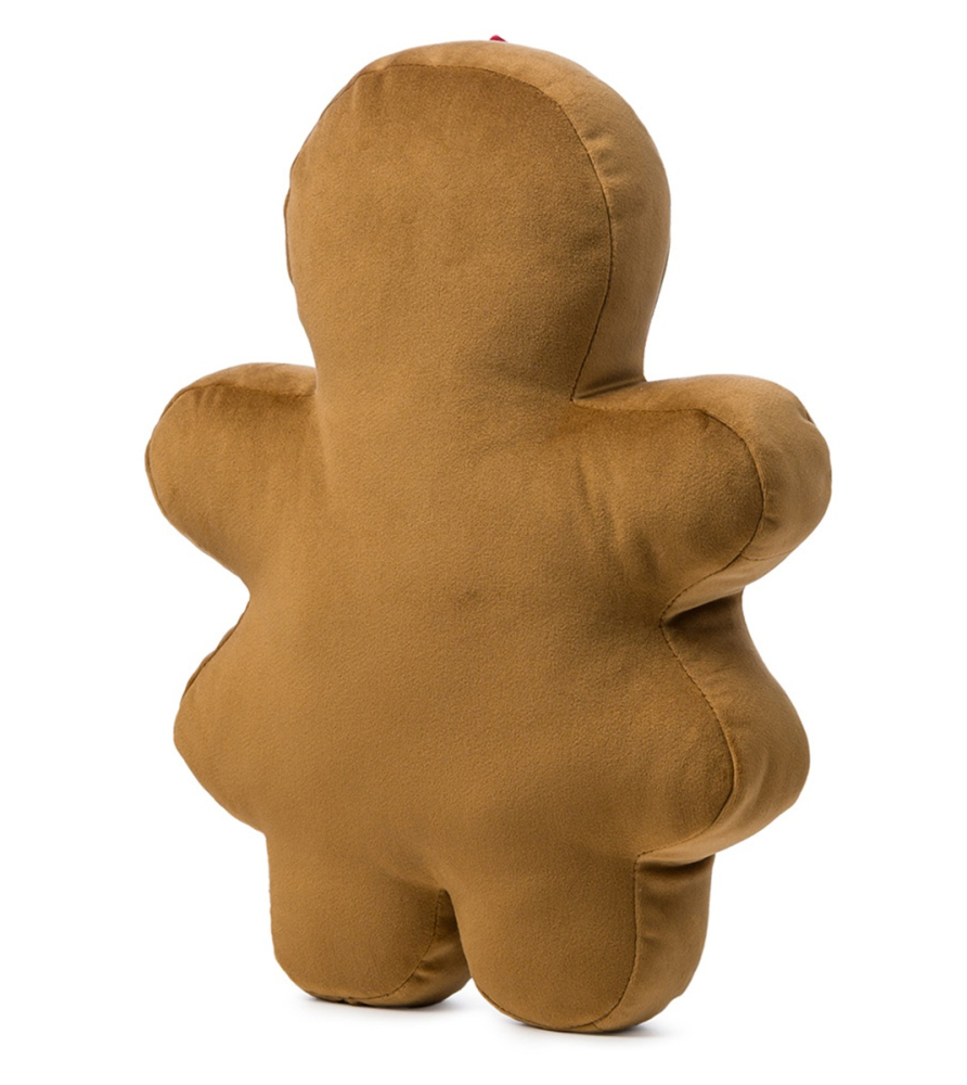 Preview: Gözze gefülltes Kissen Lebkuchen 'Frau' 27 x 34 cm Hellbraun