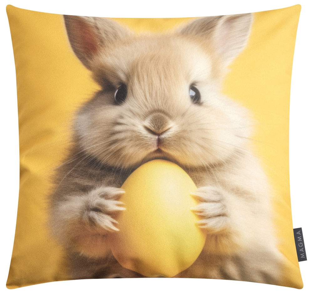 Magma gefülltes Kissen Easterparty 'Baby Rabbit' 45 x 45 cm Gelb