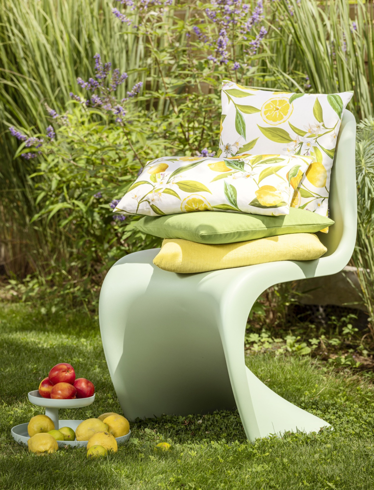 Preview: Magma Kissenhülle 'Frutta' 40 x 40 cm Limone - Gelb