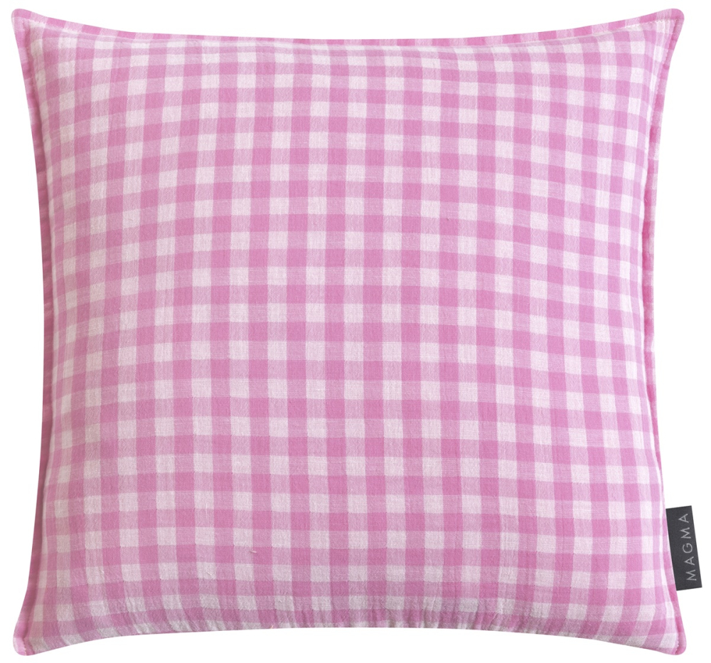 Magma Musselin Kissenhülle 'Pauline' 45 x 45 cm Pink