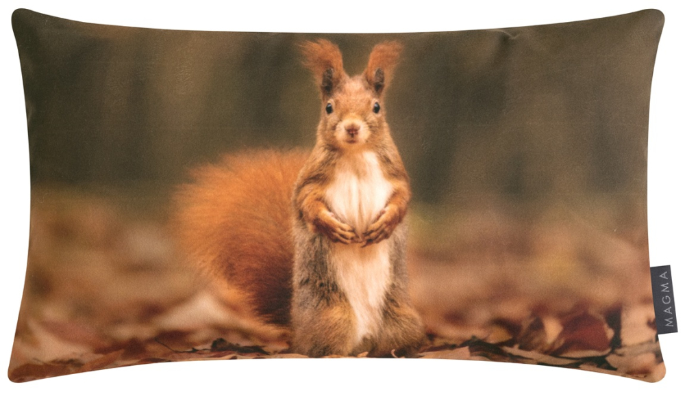 Magma gefülltes Kissen Lovis 'Eichhörnchen' 30 x 50 cm Braun