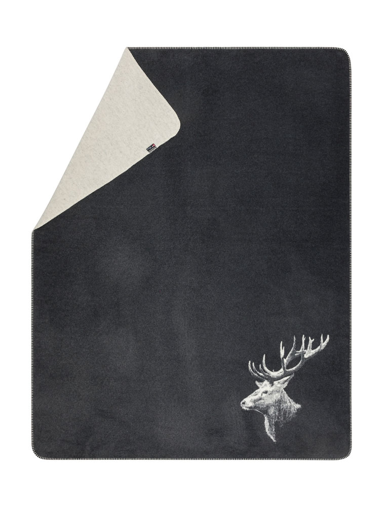 David Fussenegger Kurzflor- Wohndecke Savona 'Hirschkopf' 150 x 200 cm