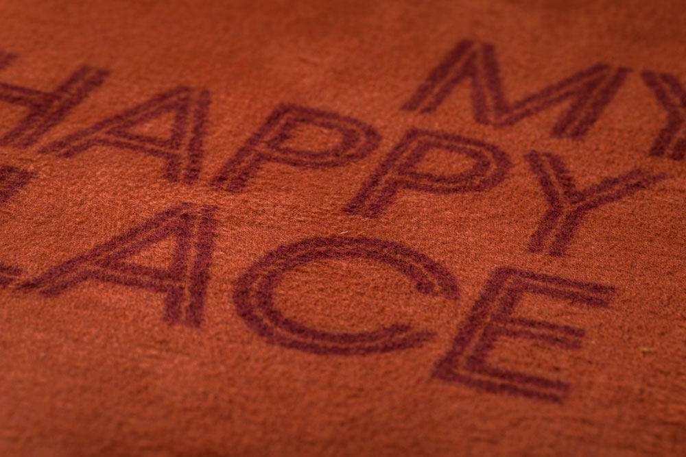 David Fussenegger Kurzflor- Wohndecke Savona 'my happy place' 150 x 200 cm Terracotta - Orange