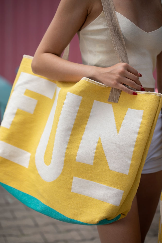 Preview: David Fussenegger Tasche Goliath 'Sun' 65 x 40 cm Gelb