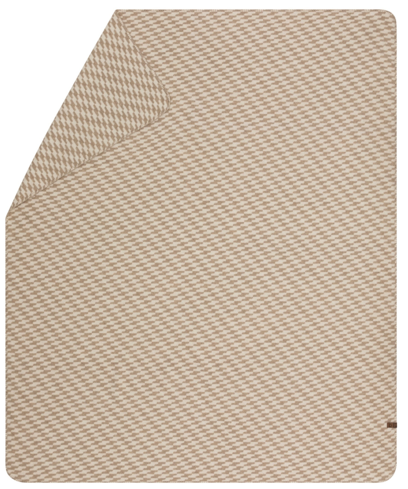 David Fussenegger Wolldecke Merano 'Welle' 160 x 200 cm Natur