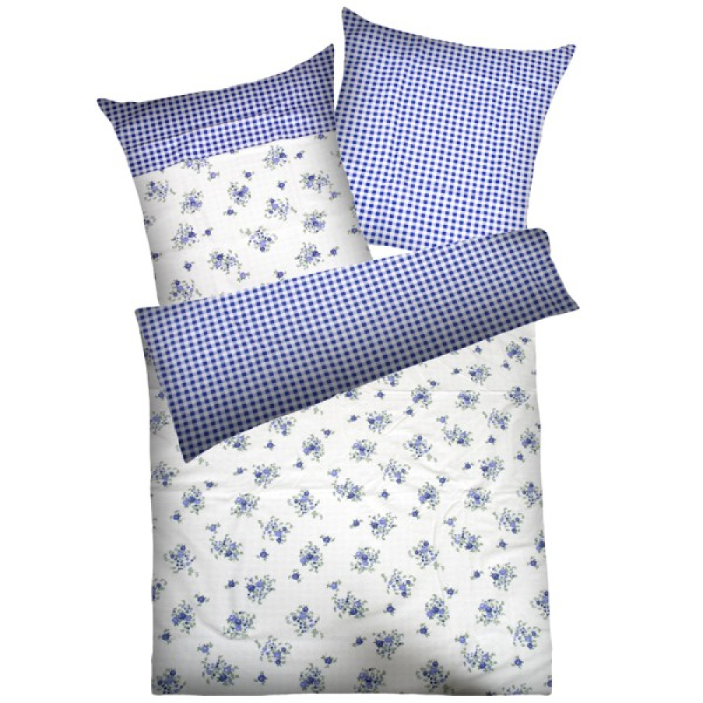 Dyckhoff Weichfrottier Bettwäsche 'Vera' Blau