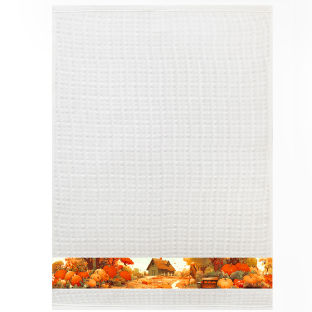 framsohn Geschirrtuch Waffel 'Herbstliebe' 50 x 70 cm Weiß