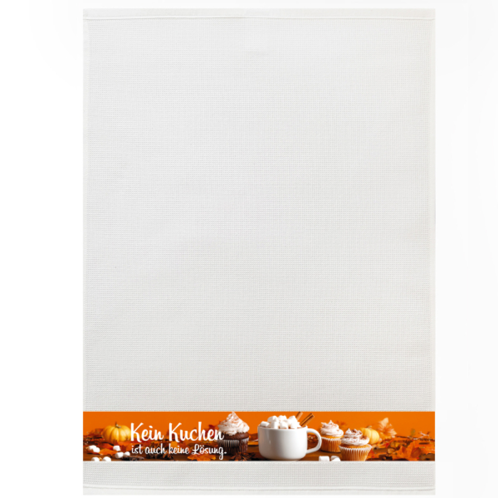 framsohn Geschirrtuch Waffel 'Herbstkuchen' 50 x 70 cm Weiß